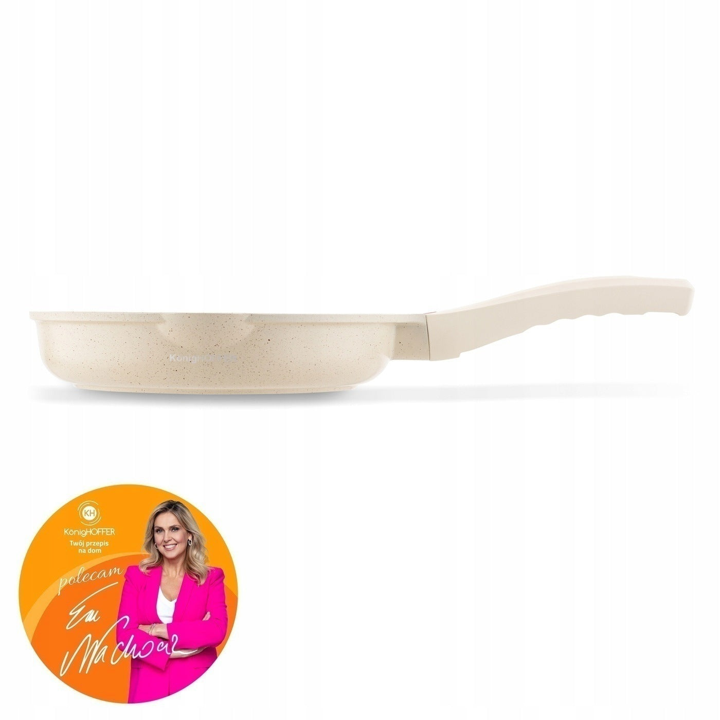 PAN Induction for Frying GAS Solid Konighoffer Creamy Marble 24 cm Packaging status original