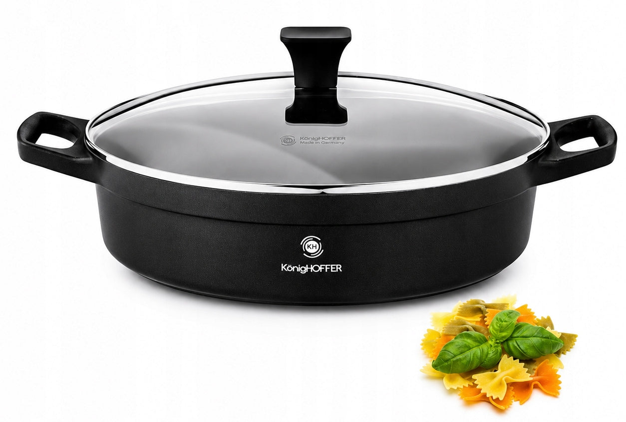 PAN LARGE DEEP Low POT Konighoffer Vitello 32cm INDUCTION GAS Packaging status original