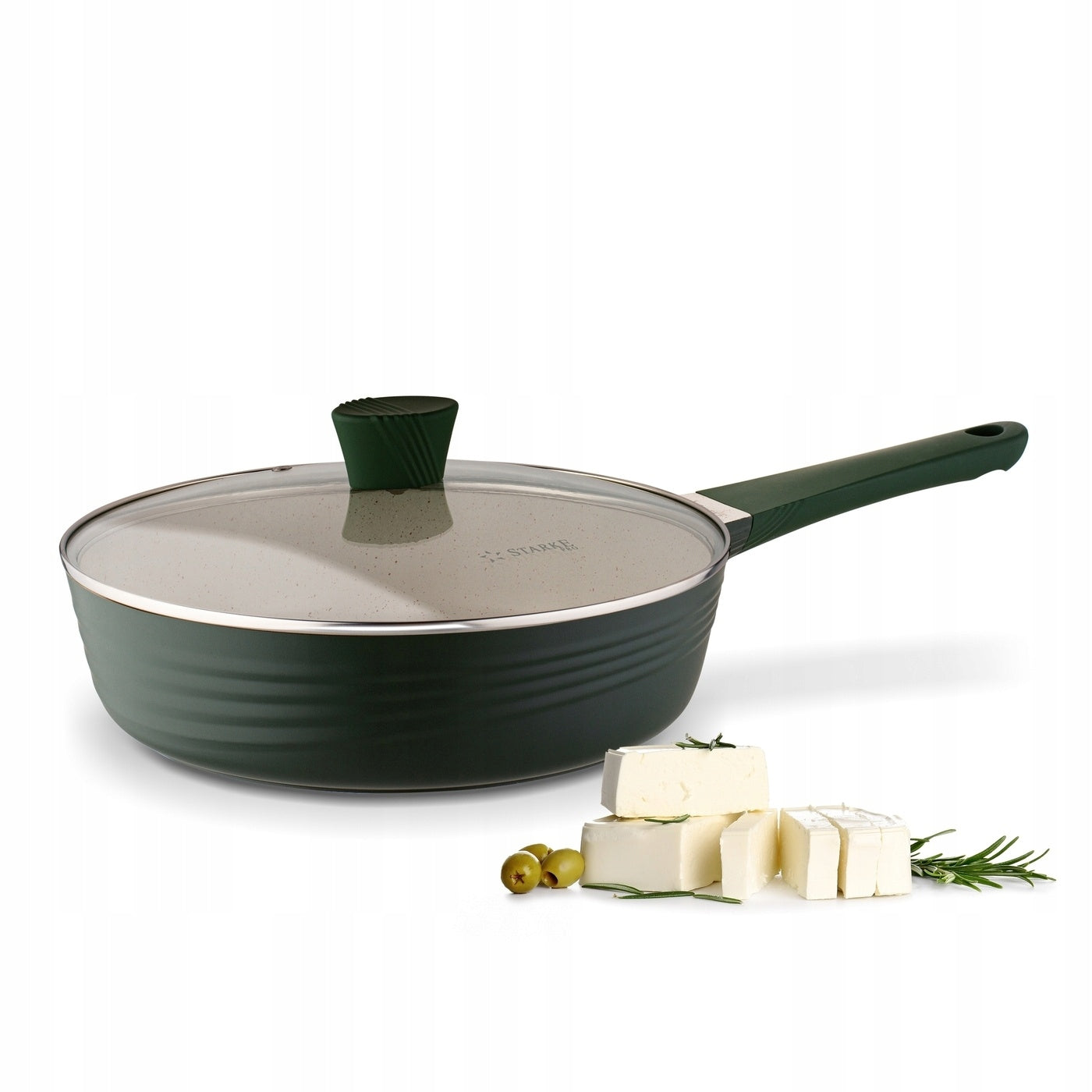 PAN Marble INDUCTION Gas Lid Starke Pro Naturale 28 cm