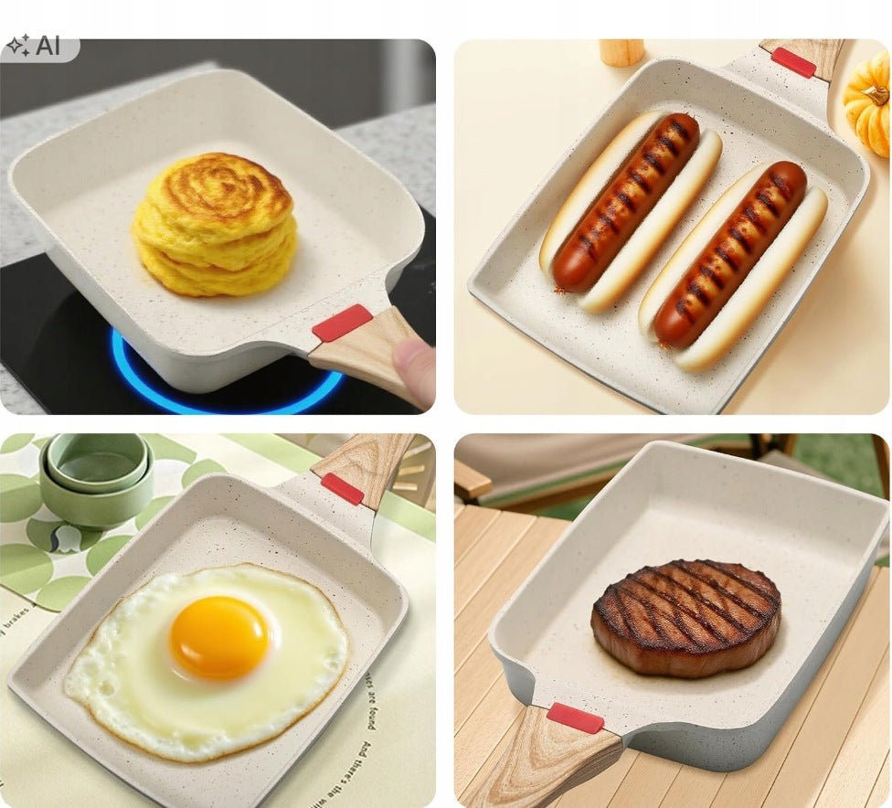 PAN TAMAGOYAKI 18,5x15 cm JAPANESE FOR OMELETS INDUCTION GIFT Manufacturer code PATELNIA TAMAGOYAKI 18,5X15 CM