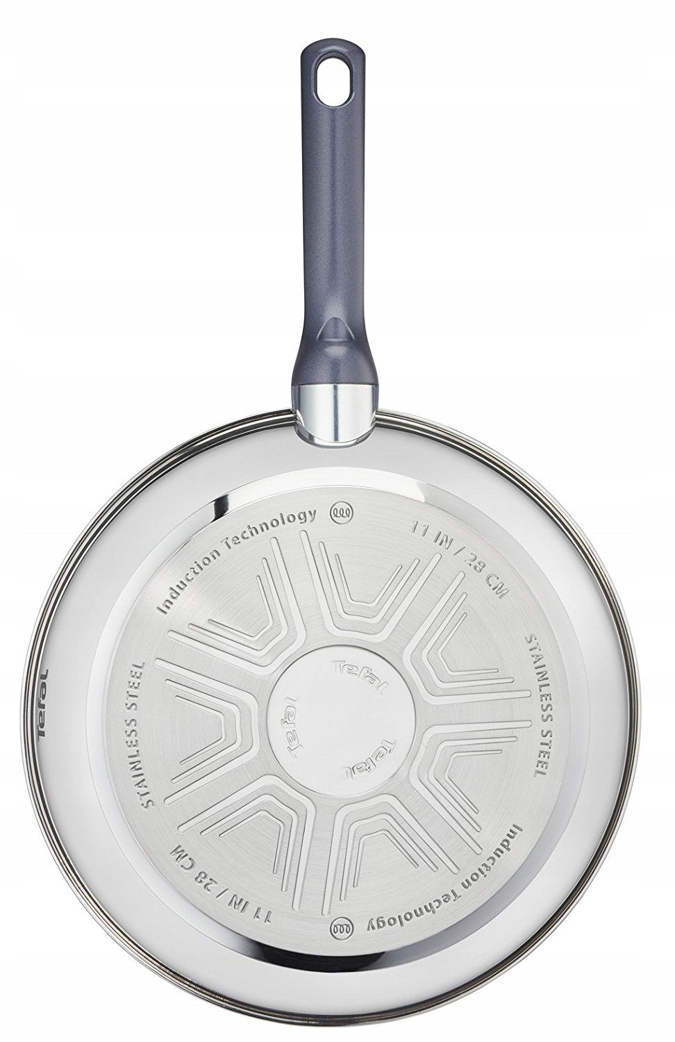 PAN TEFAL SET DAILY 24/28 cm INOX non-stick INDUCTION Brand Tefal