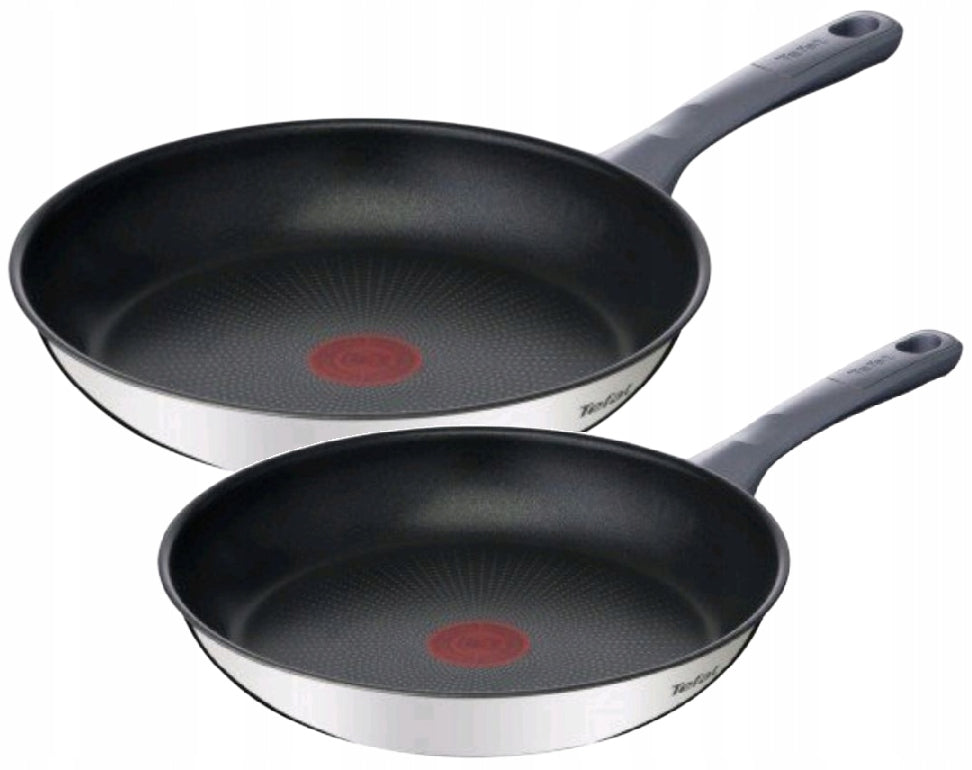 PAN TEFAL SET DAILY 24/28 cm INOX non-stick INDUCTION