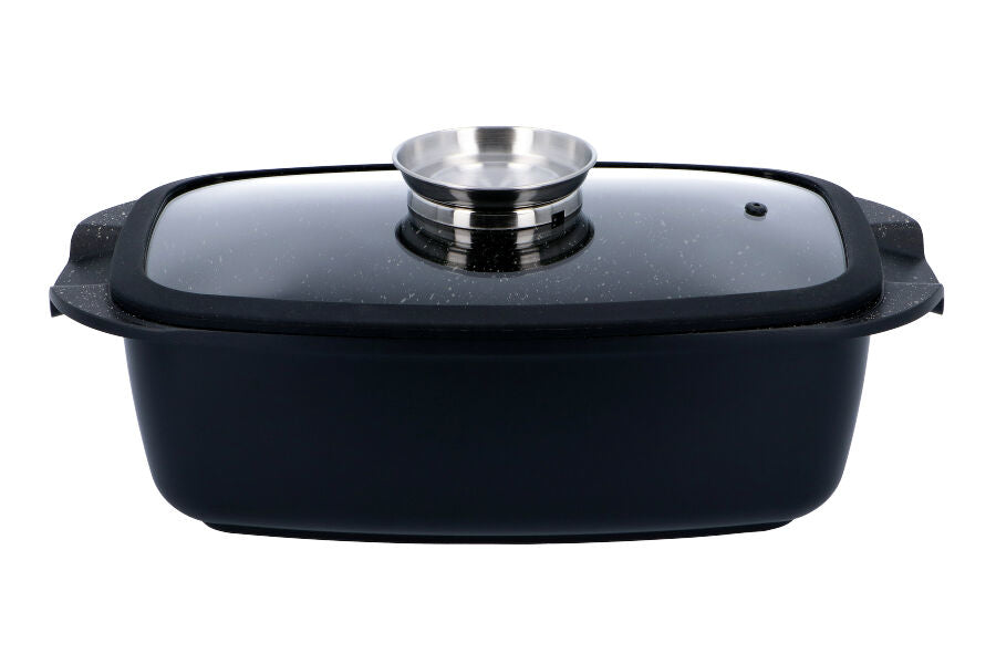 PAN WITH LID NON-STICK LARGE GERLACH GRANITEX 5,6L Packaging status original