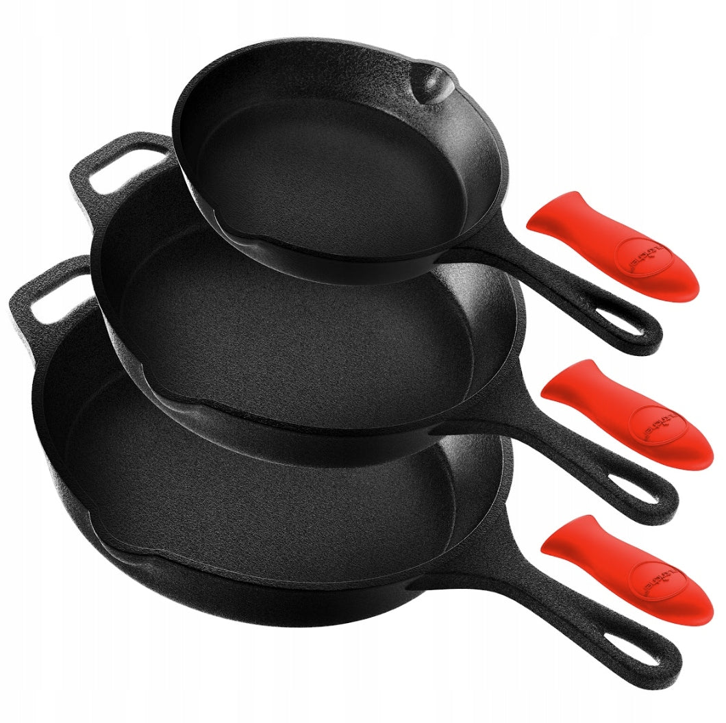 PAN WITH NON-STICK COATING SET OF 3 INDUCTION