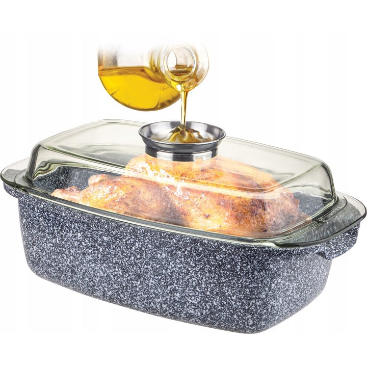 PAN WITH NON-STICK MARBLE COATING GREY INDUCTION GAS 32CM 4,5L