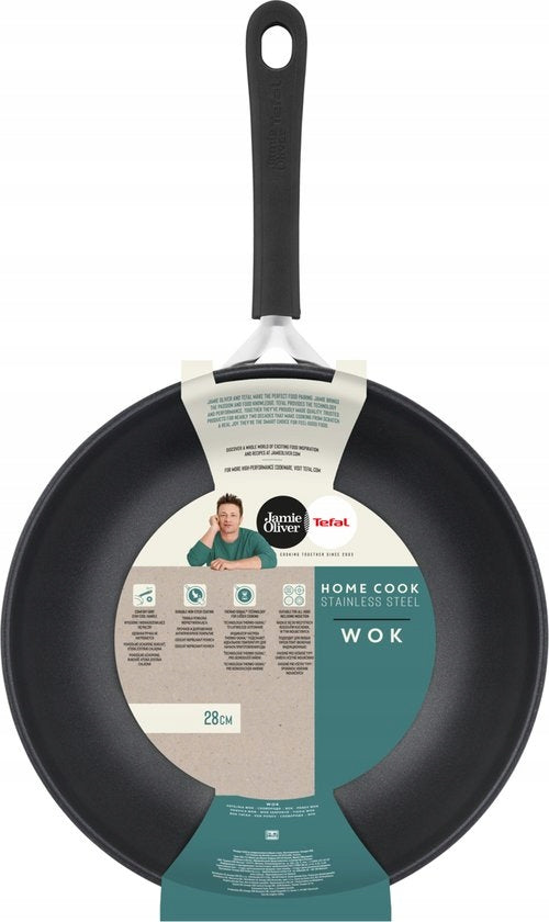 PAN WOK TEFAL Home Cook JAMIE OLIVER E3031925 28 CM INDUCTION Manufacturer code E3031925