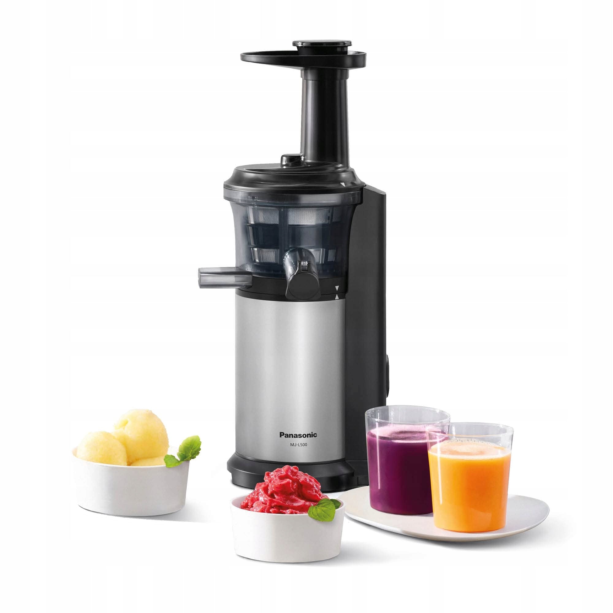 PANASONIC MJ-L500S Slow Juicer Juice Frozen Ingredients Silver