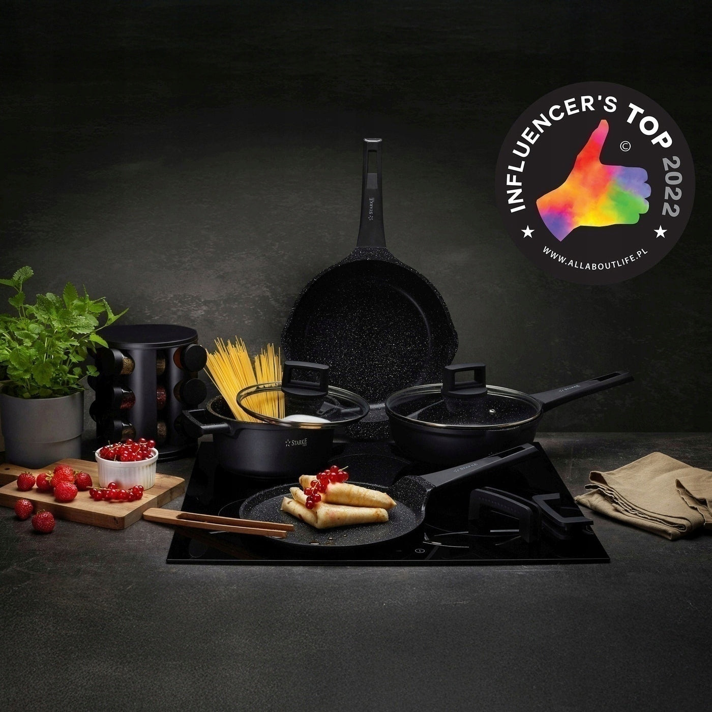 PANCAKE INDUCTION SMALL Starke Pro Taylor Marble 25 cm Packaging status original