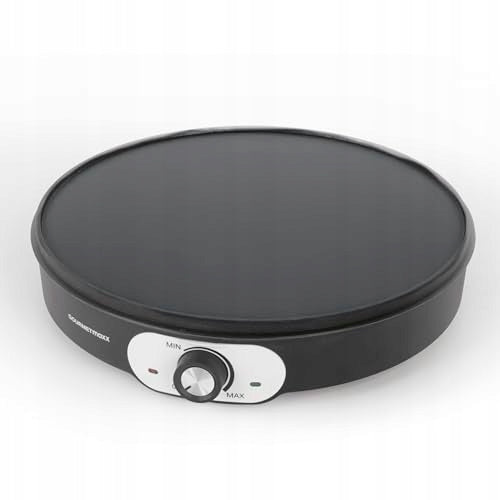 PANCAKE MACHINE 1200 IN BLACK WITH DOUGH DIVIDER SPATULA Power rating 1200 W
