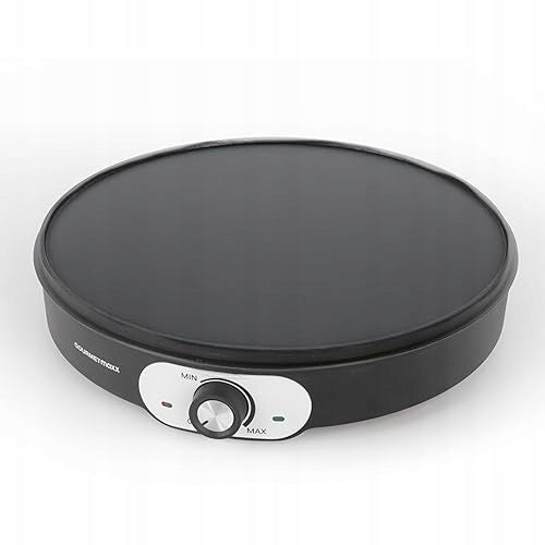 PANCAKE MACHINE 1200 IN BLACK WITH DOUGH DIVIDER SPATULA
