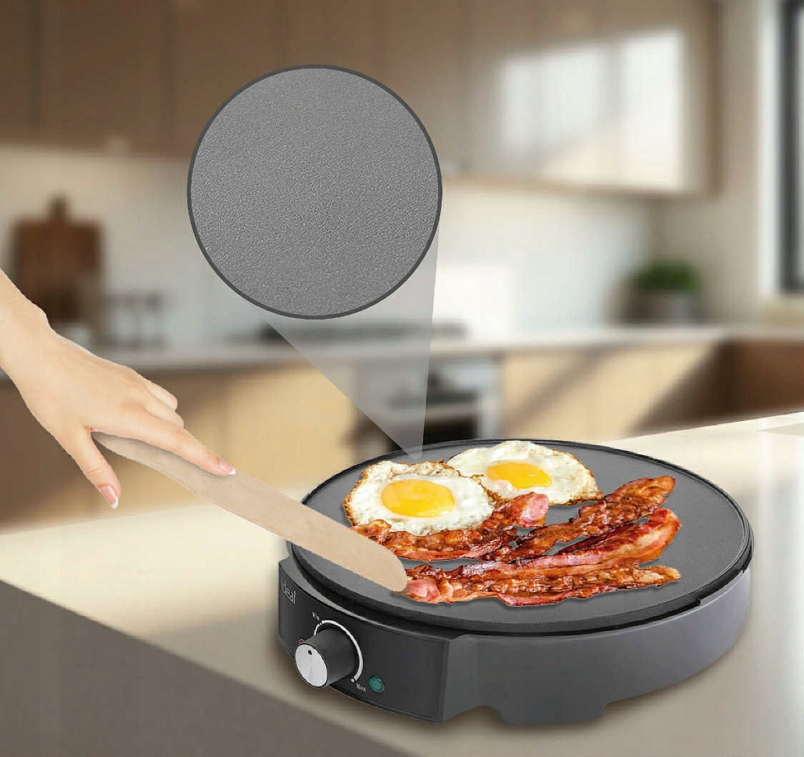 PANCAKE MAKER 30cm 1800W FAST FRYING PANCAKES AND OMELETS without fat EAN (GTIN) 5063300417898
