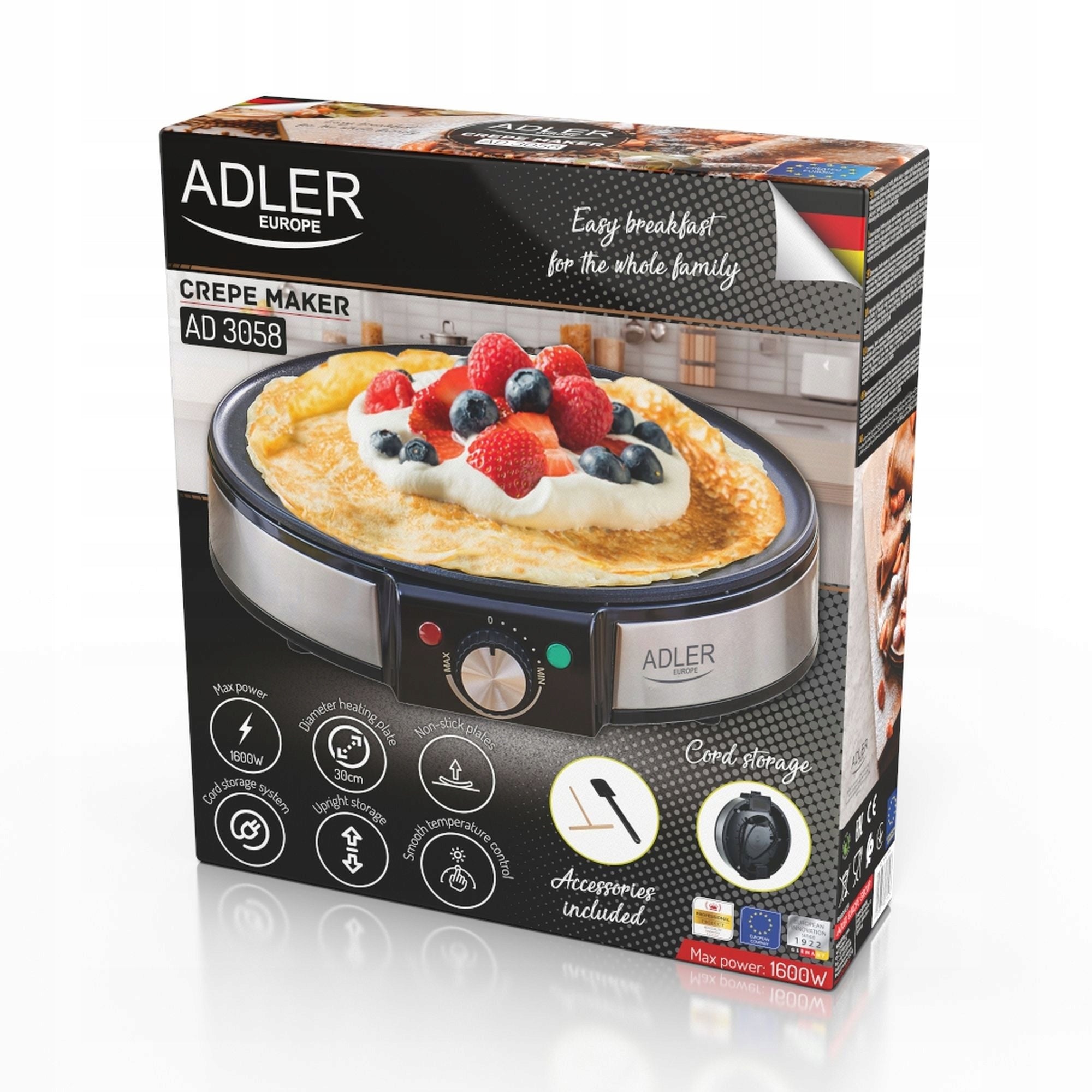 PANCAKE MAKER ELECTRIC FRYING PAN 1600W Model 606208970