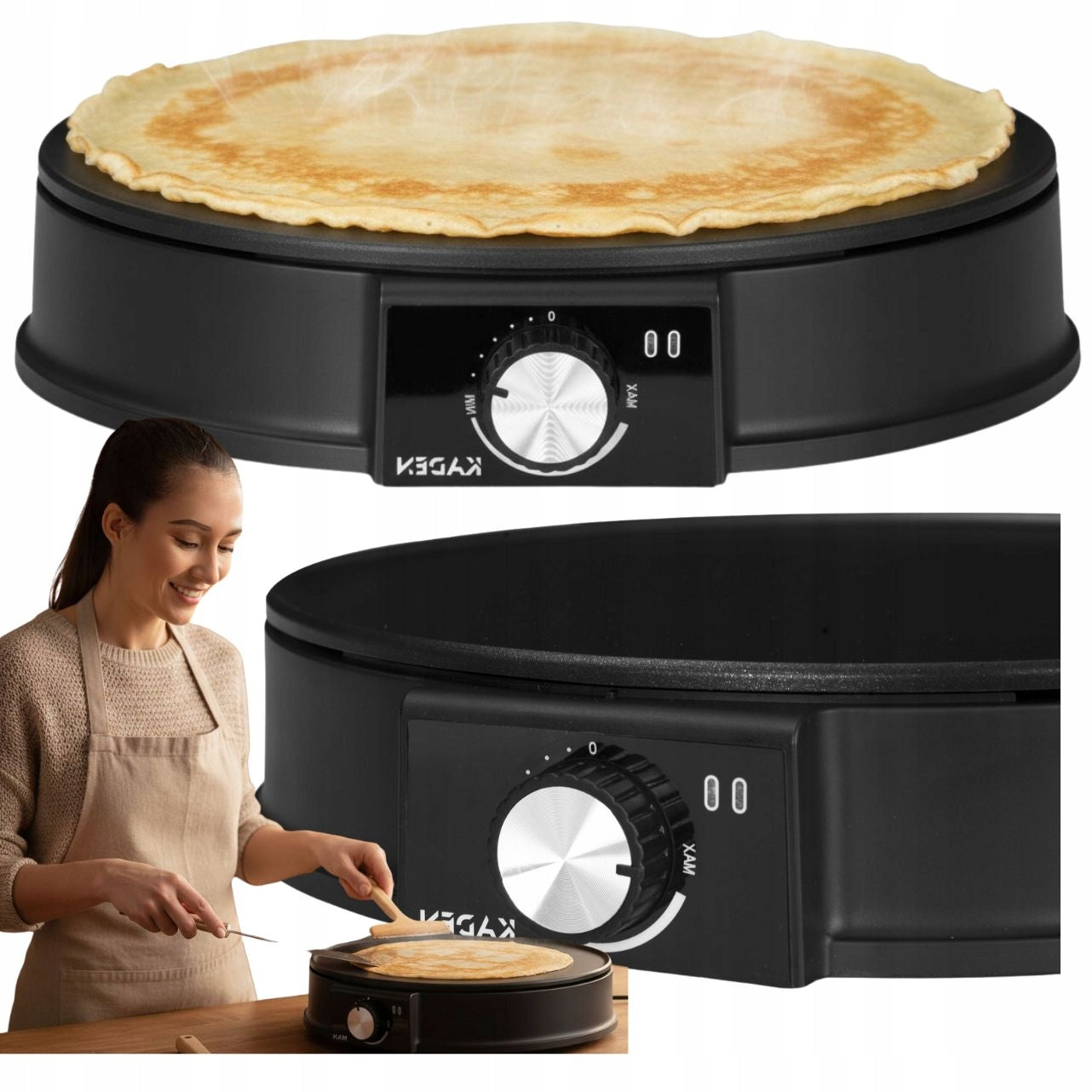 PANCAKE MAKER ELECTRIC PANCAKE PAN NONSTICK 1200W