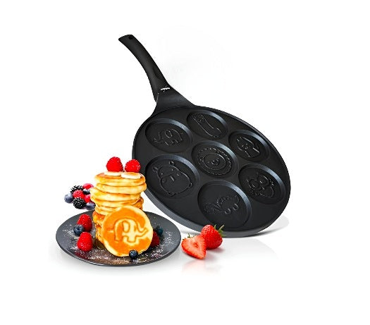 PANCAKE PAN FOR CHILDREN 26 CM 7 ANIMAL DESIGNS INDUCTION