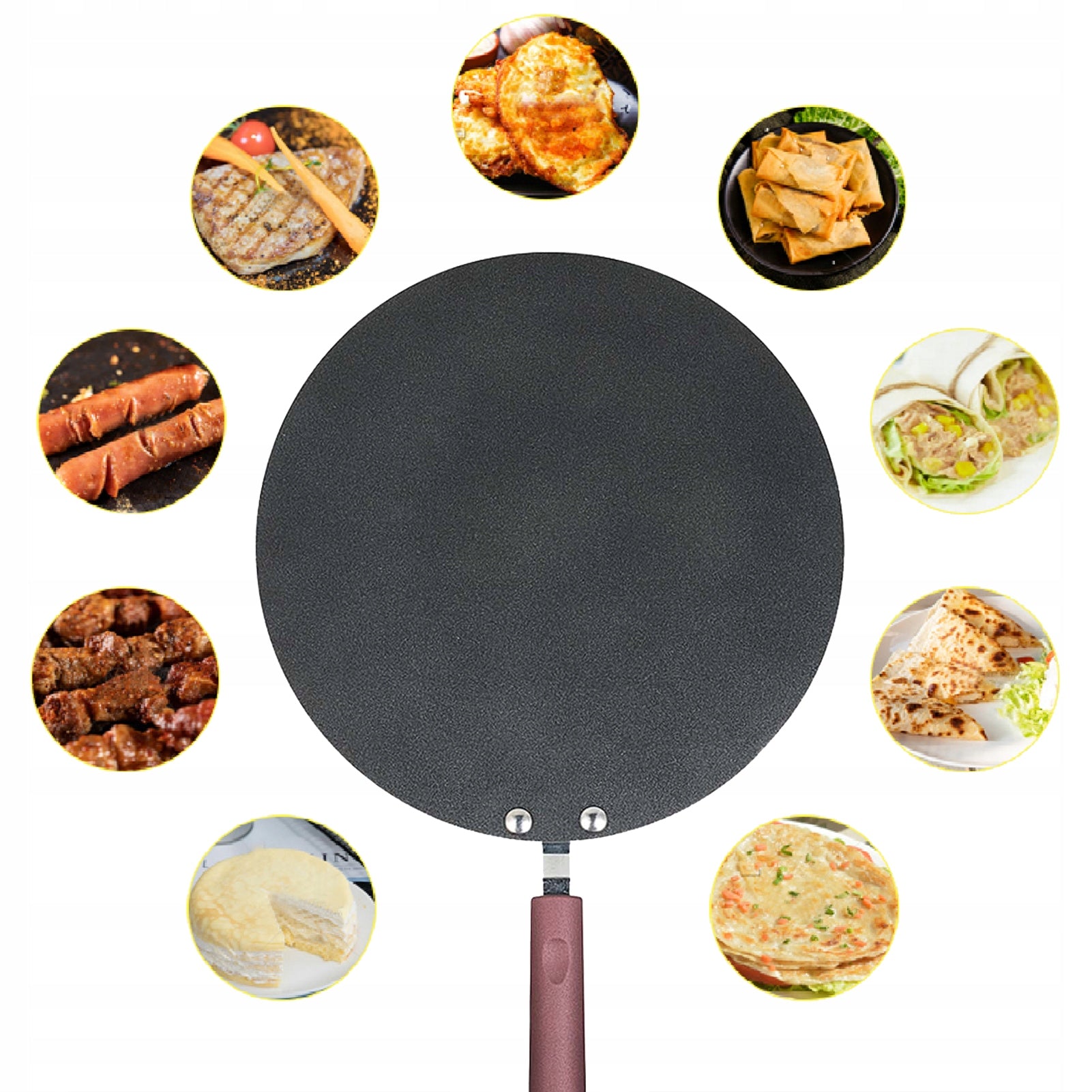 PANCAKE PAN NON-STICK DURABLE ELEGANT