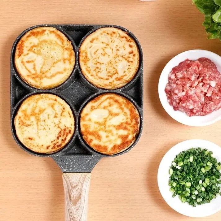 PANCAKE PAN PANCAKES 4 SOCKETS GRANITE COATING Diameter 18 cm