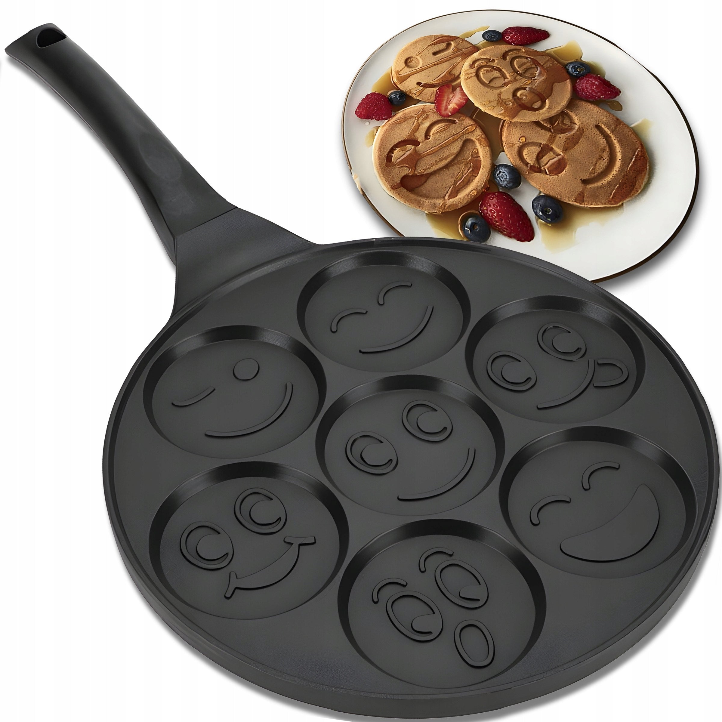 PANCAKE PANCAKES 26CM NON-STICK SMILEY MOLDS Packaging status original