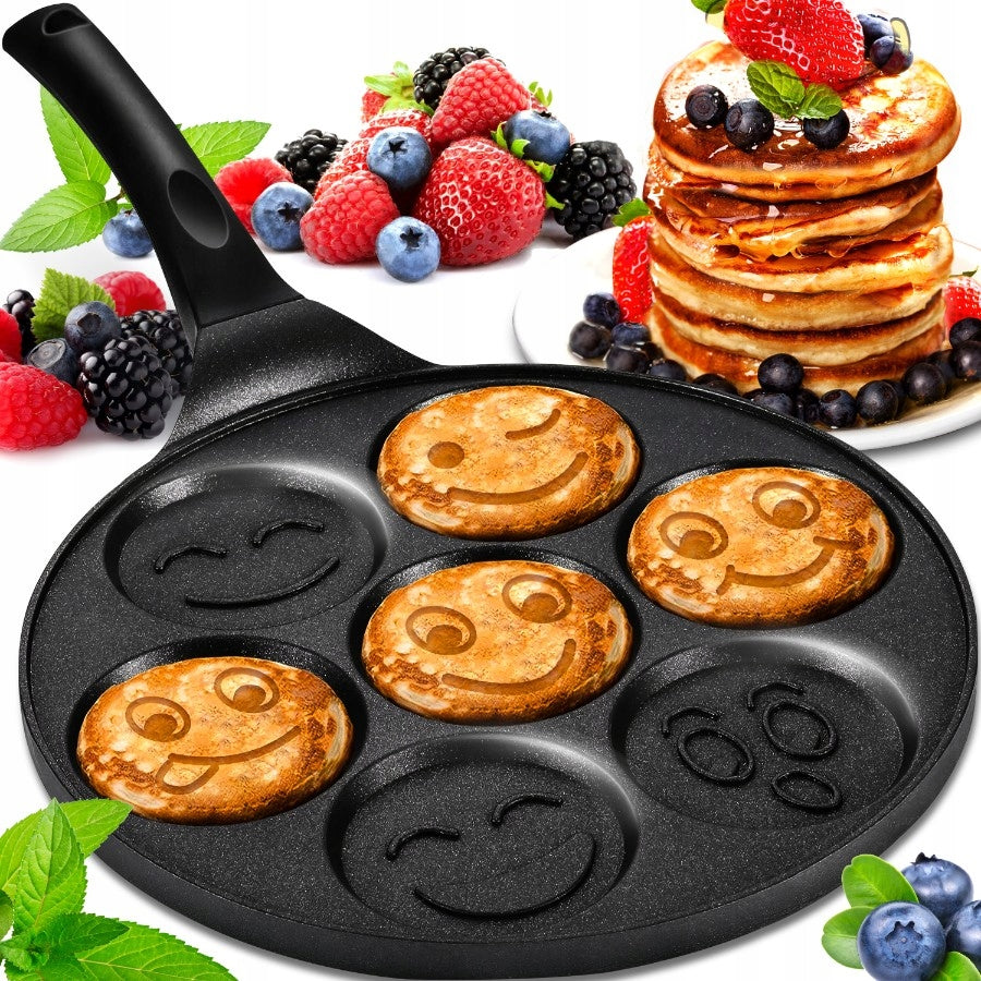 PANCAKE PANCAKES 26CM NON-STICK SMILEY MOLDS