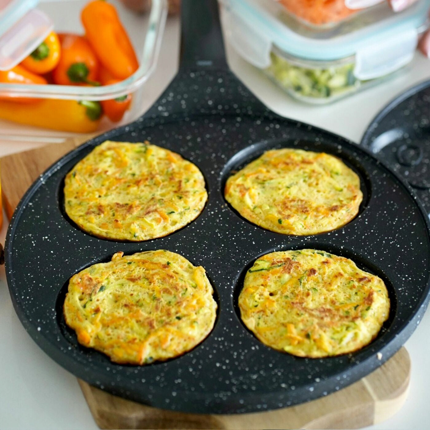 PANCAKES PAN Induction pancake EGGS Gas Tadar Marble 26 cm Packaging status original