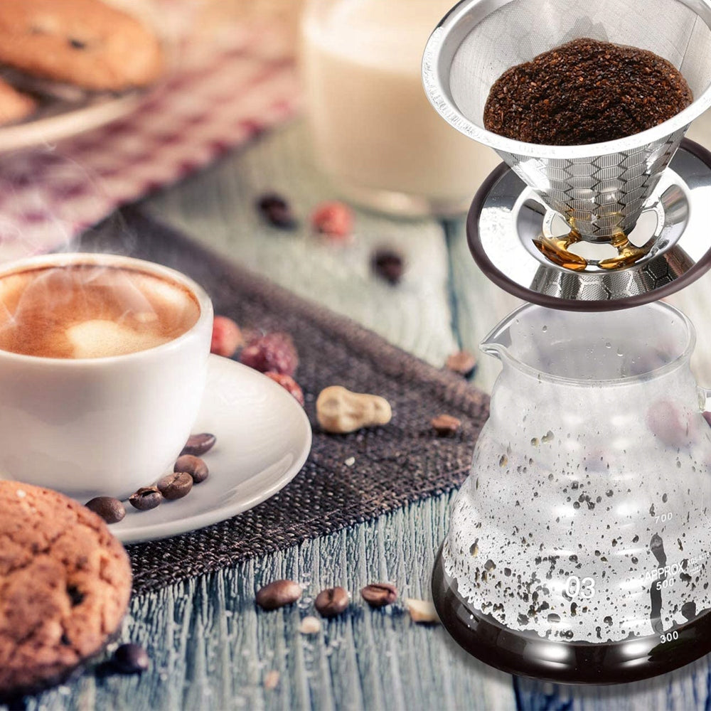 PAPERLESS COFFEE FILTER STAINLESS STEEL 304 EASY TO CLEAN Material steel