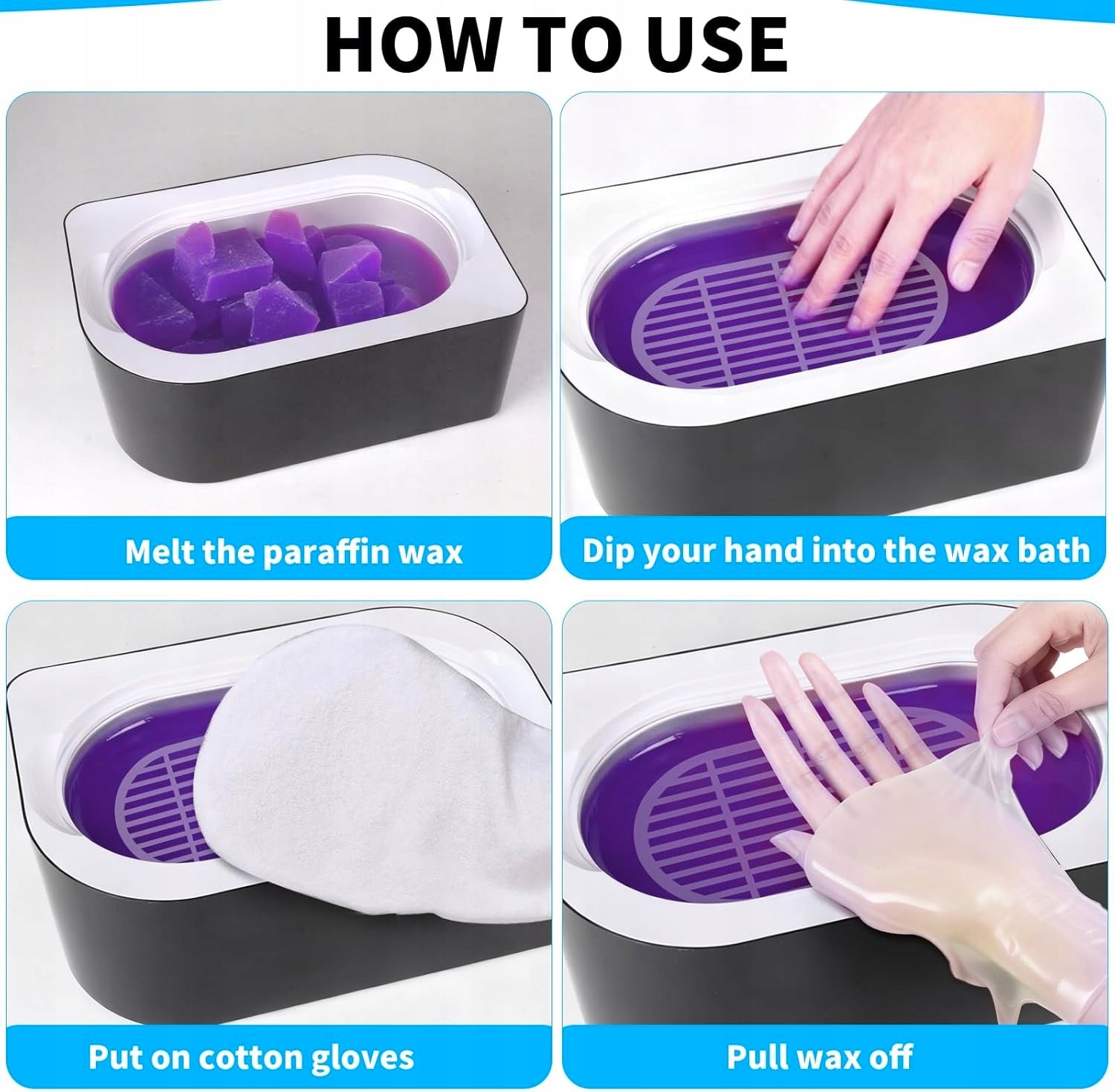 PARAFFIN BATH FOR HANDS AND FEET 4 L WITH TWO HEATING MODES Color other