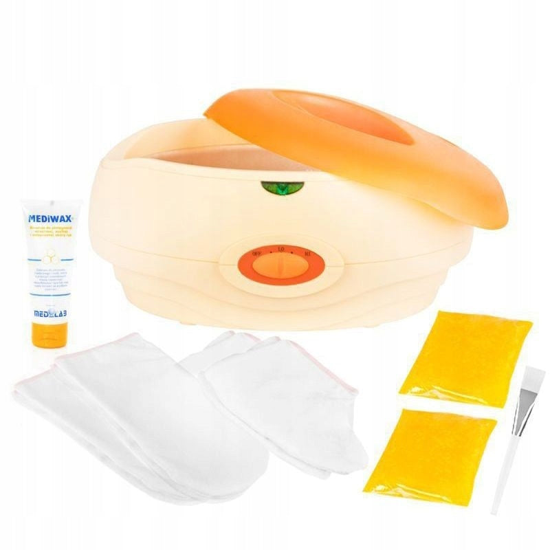 - PARAFFIN WAXER 150W + 2 PARAFFINS + 2 GLOVES + HAND CREAM 75ML