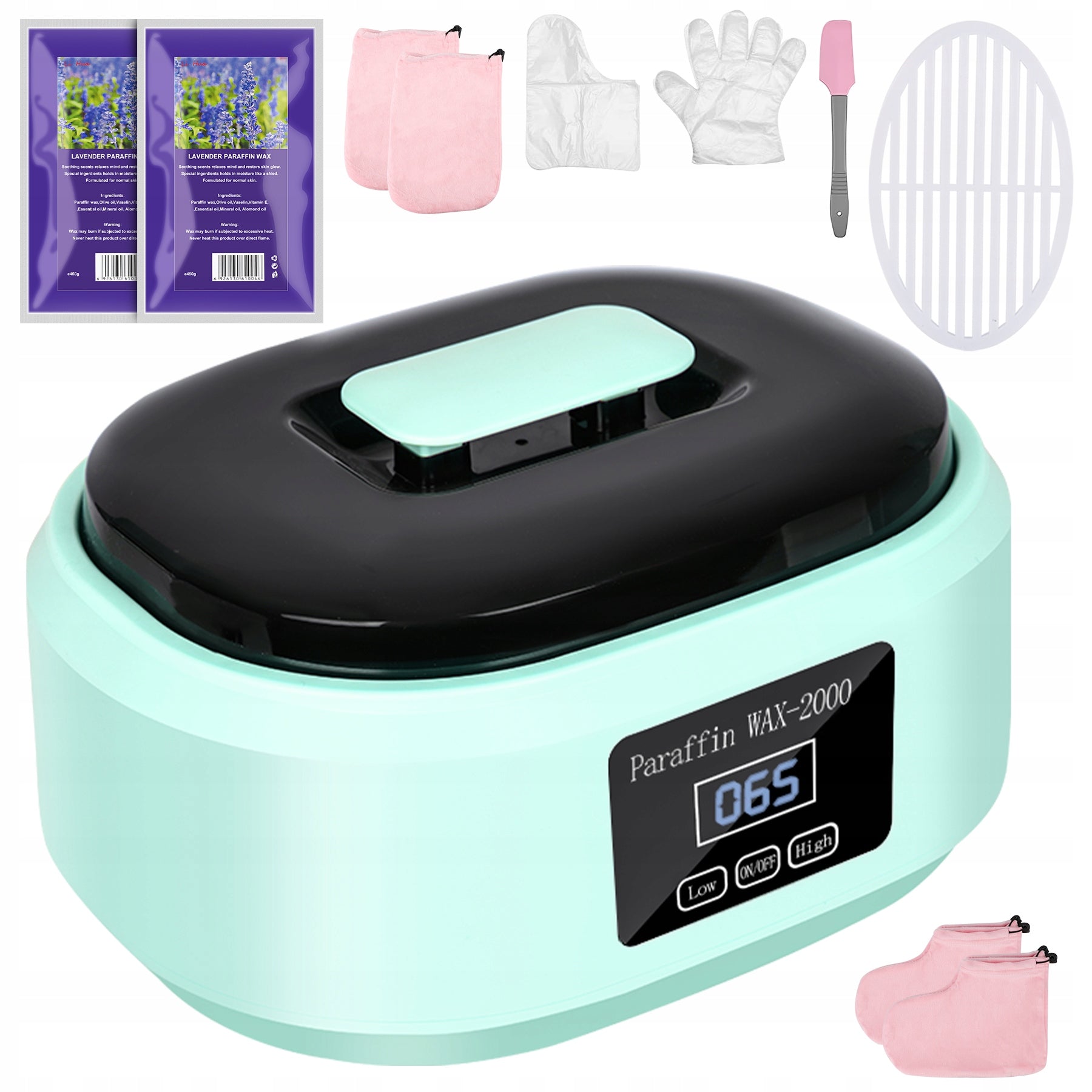 PARAFINIARKA 200W SET 900g TERRY PARAFFIN AKCESORIA 3.4L