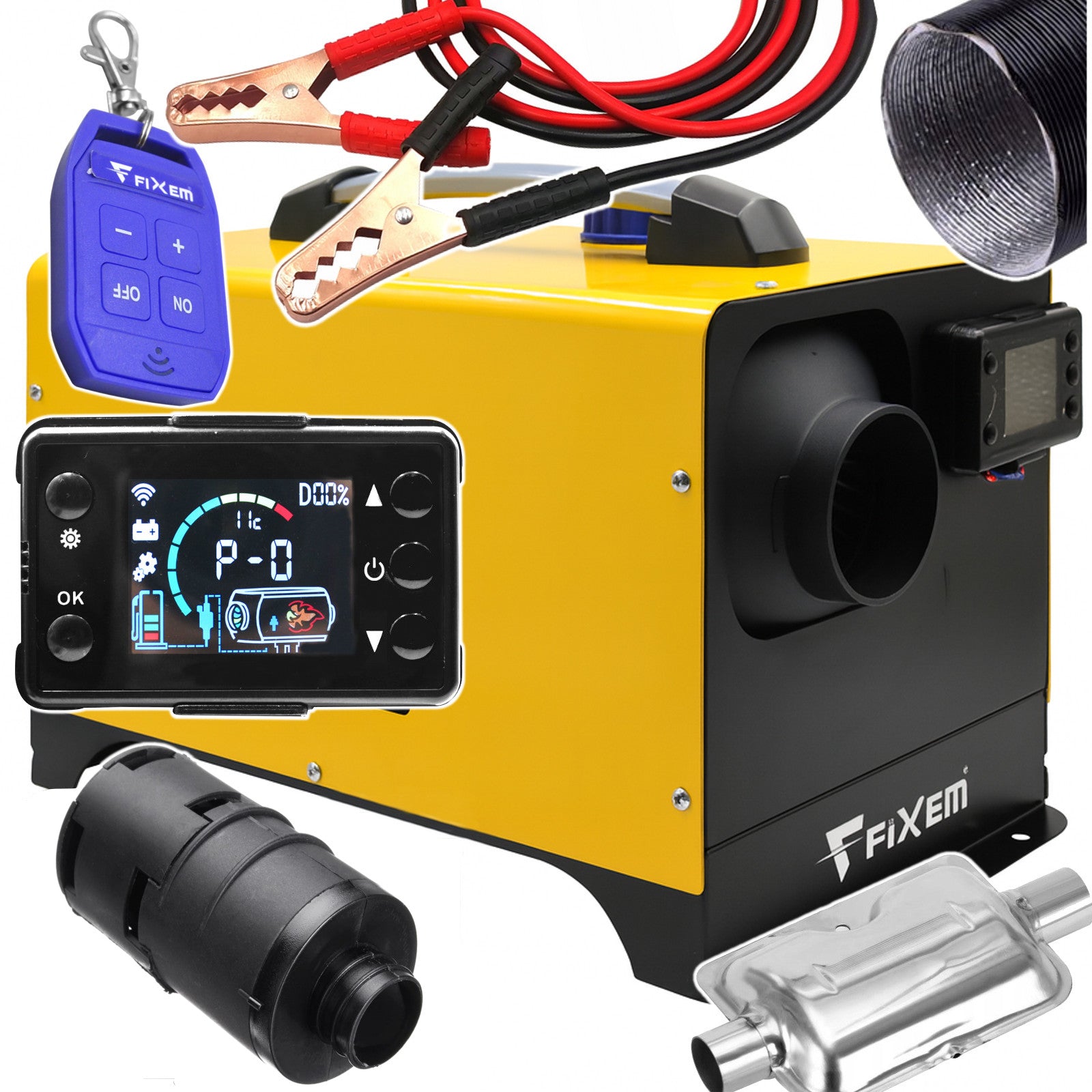 PARKING HEATER 230V HEATER 8kW COMBUSTION BLOWER CABLES 12V 24V