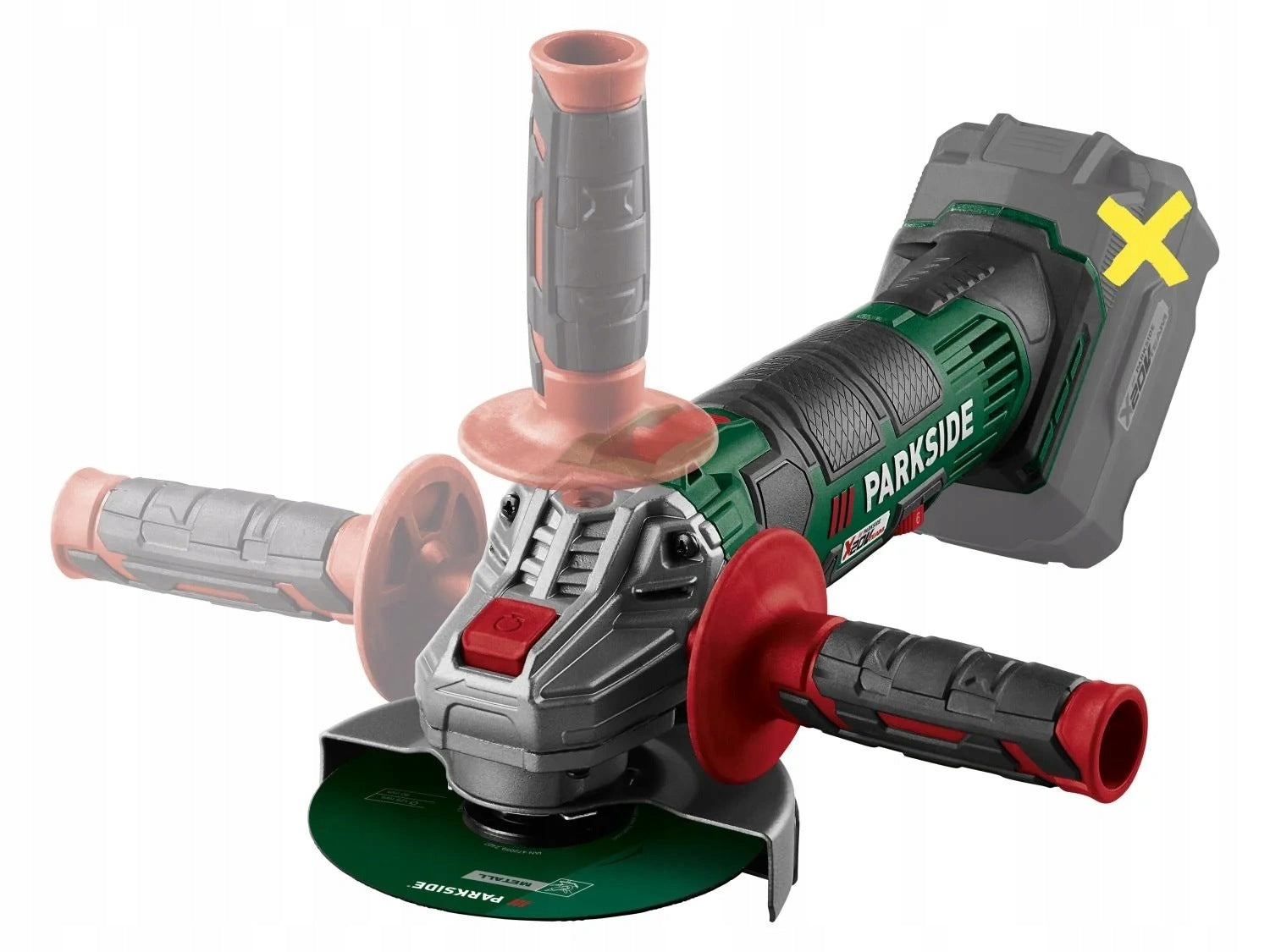 PARKSIDE Angle Grinder 20V 125 mm PWSA 20-Li G4 Bez Aku X20V Team Packaging status original