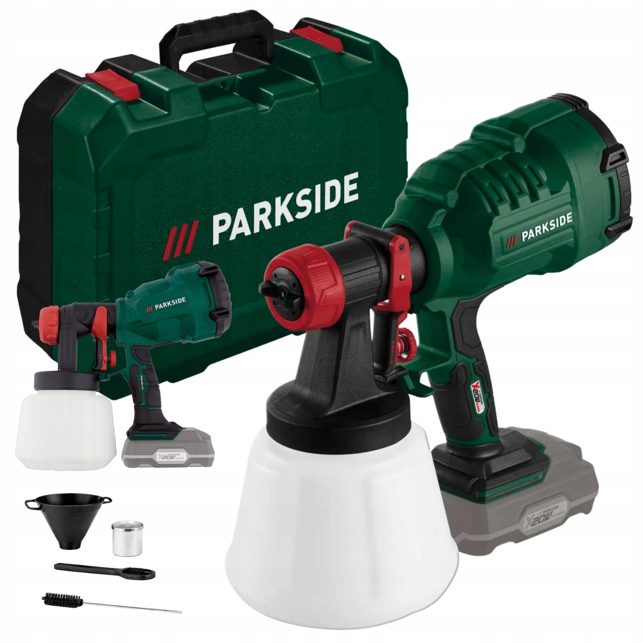 PARKSIDE CORDLESS SPRAY GUN FOR PAINT 20V 1.2L