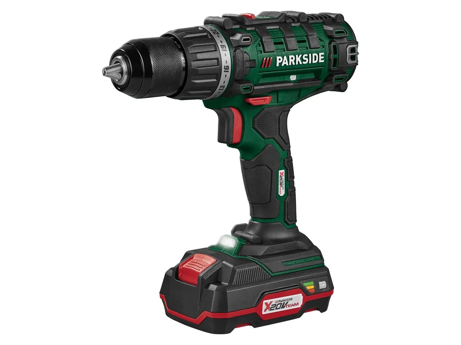 PARKSIDE Cordless 20V Drill/Driver with Battery and Charger Packaging status original