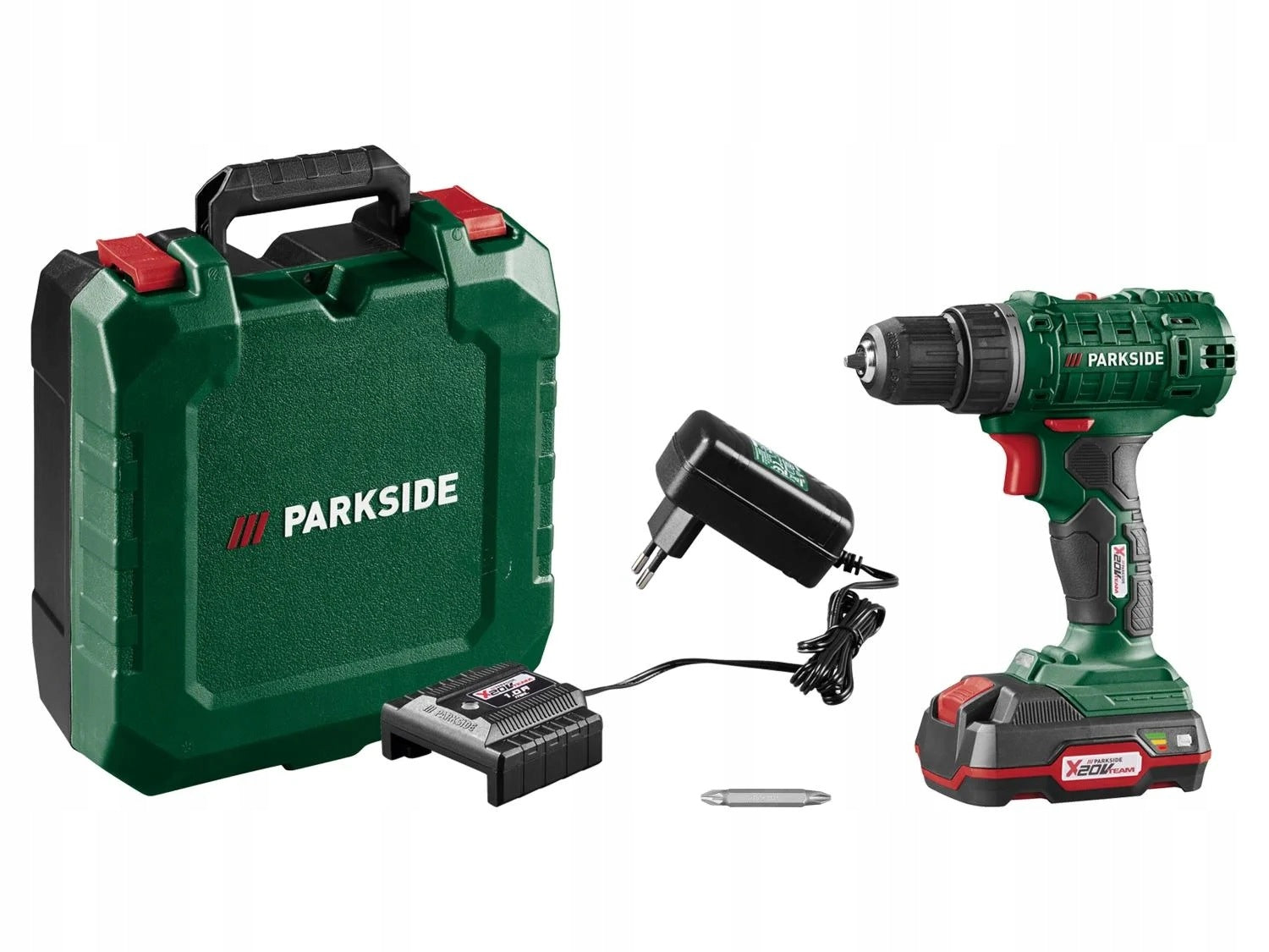 PARKSIDE Cordless Drill/Driver 20V 2,0 Ah PBSSA 20-Li A1 Charge.