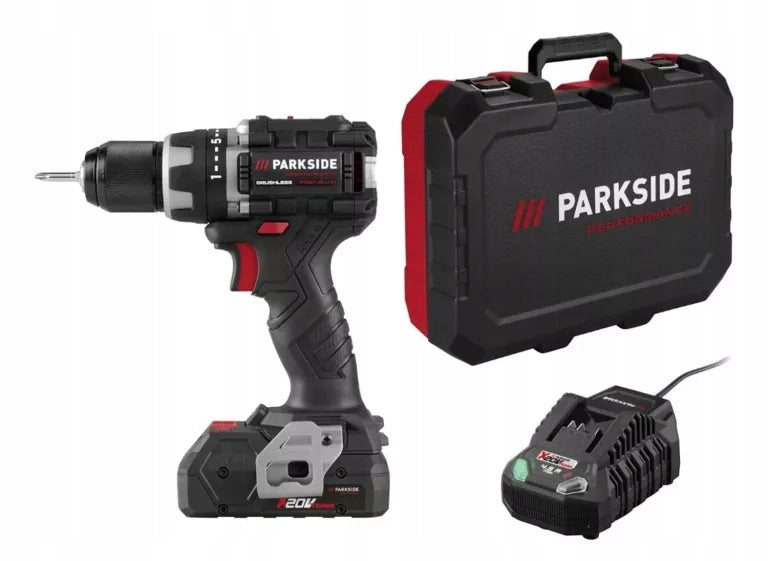 PARKSIDE PERFORMANCE CORDLESS SCREWDRIVER WITH AKU 4 AH AND CHARGER 120 W