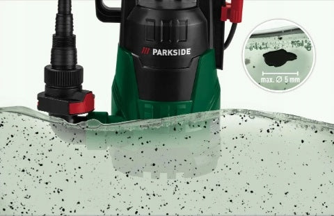 PARKSIDE PETPK 400 B2 Powerful submersible water pump for clean pool water Engine power 400 W