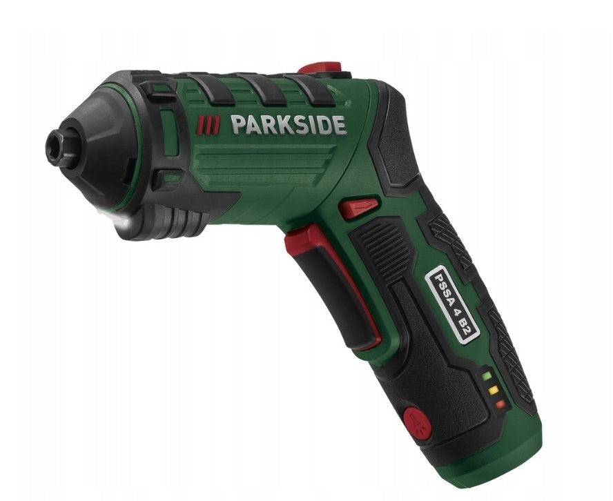 PARKSIDE PSSA 4 B2 Screwdriver 4V rotating handle 10Nm + 26 bits case Brand Parkside