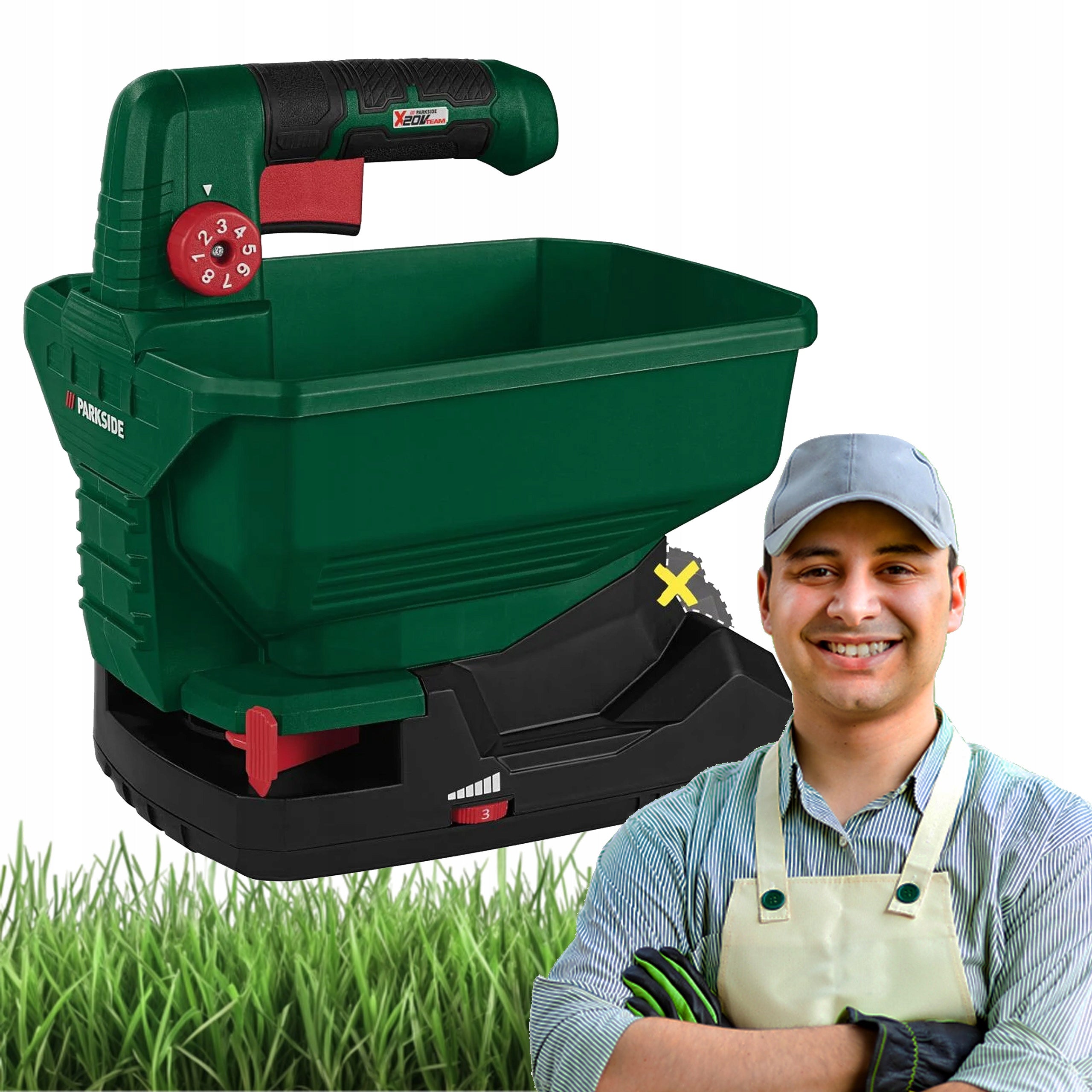 PARKSIDE PUSA 20-Li A1 Seed Drill Salt Fertilizer Spreader 5m Packaging status original