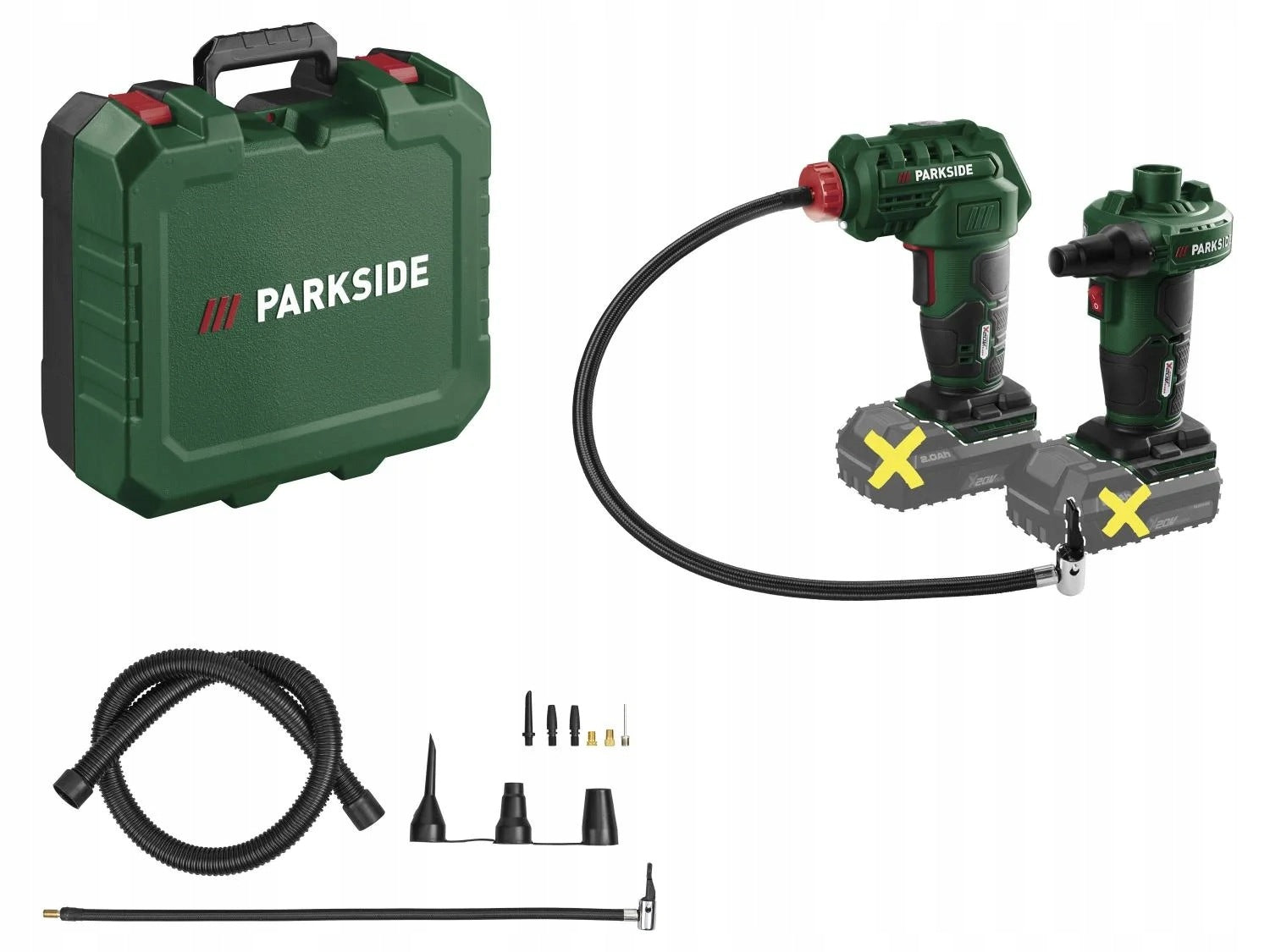 PARKSIDE Set PUMP + COMPRESSOR PALP 20-Li C3 PAK 20-Li C3 (without aku/order)