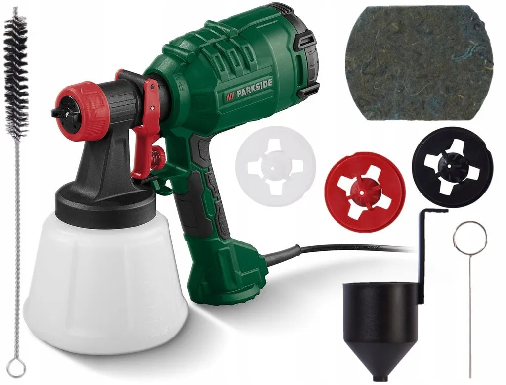 PARKSIDE Spray Gun HVLP PFS 450 B1, 450 W + ACCESSORIES Manufacturer code PFS 450 B1