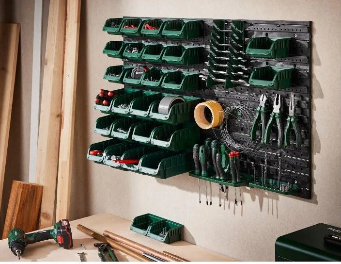 PARKSIDE Wall Workshop Organizer 43 Elements Storage Set Brand Parkside