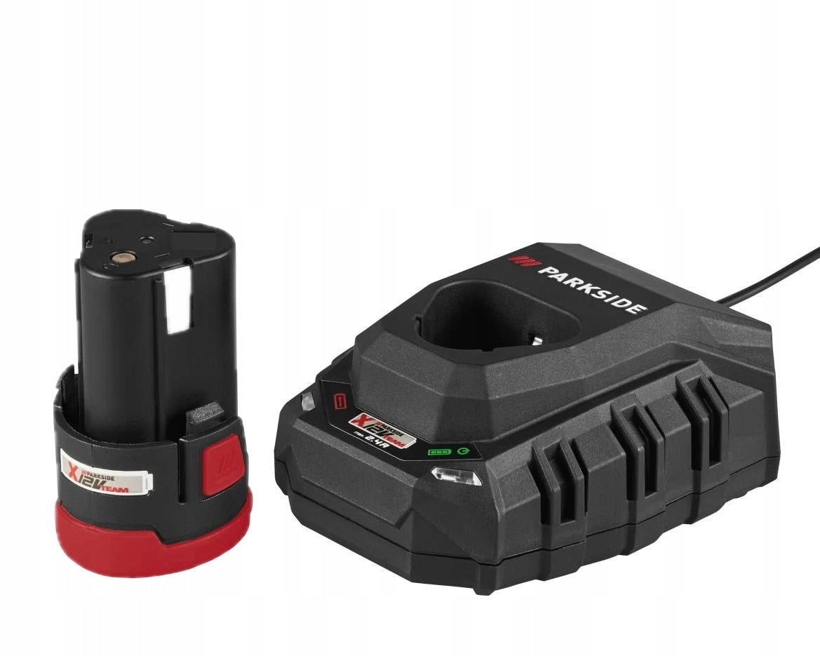 PARKSIDE aku polisher-grinder Ø75mm 12V + charge 12V/2,4A/50W + aku 12V/2Ah Manufacturer code PAAP 12 F6 + PLGK 12 A3 + PAPK 12 A4