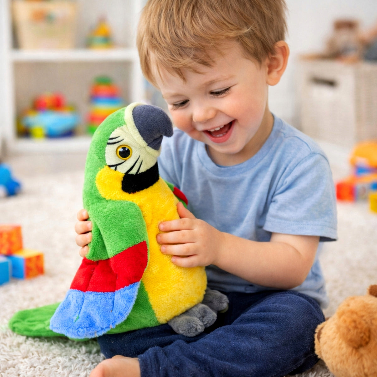 PARROT TALKING REPEATING DANCE SAYS REPEAT PLUSH TOY MOCKINGBIRD Packaging status original