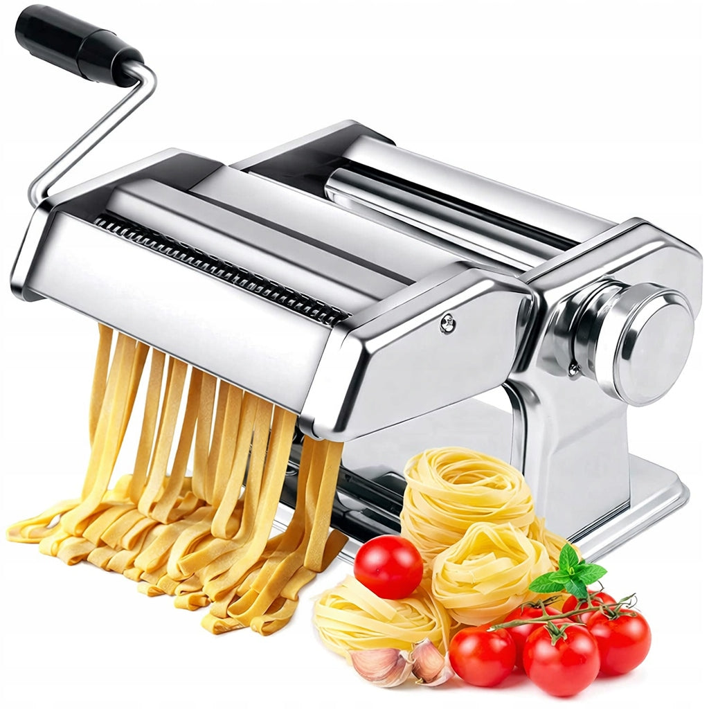 PASTA MACHINE MANUAL STAINLESS STEEL ROLLING CUTTING ADJUSTMENT Packaging status original
