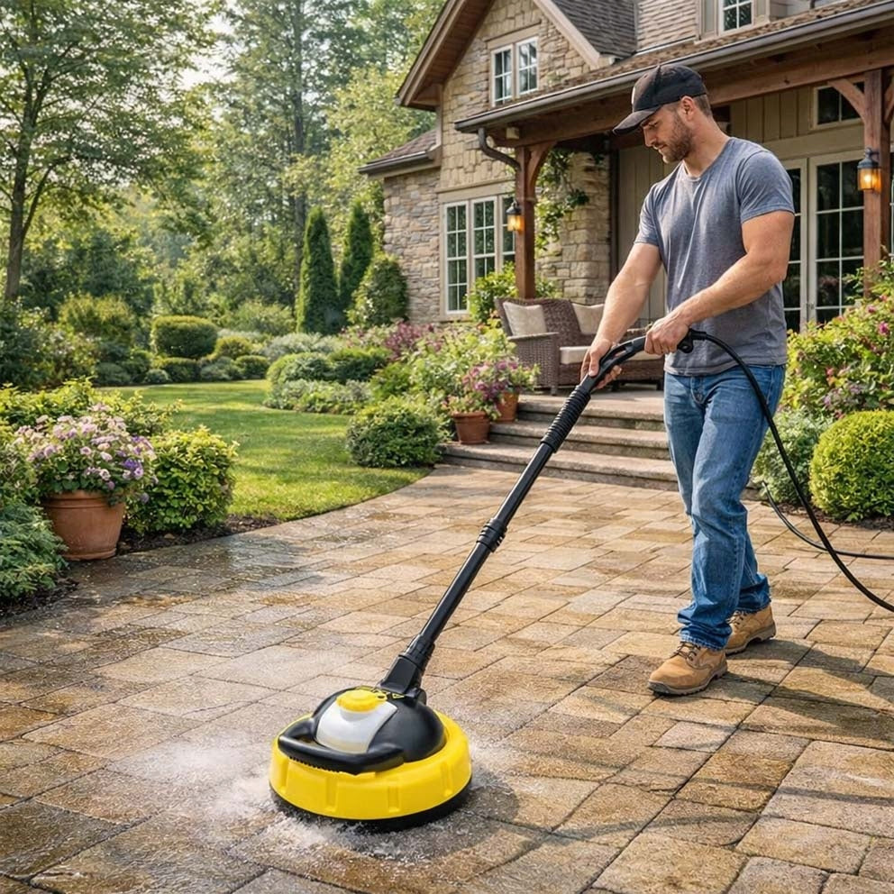 PATIO CLEANER FOR CLEANING TERRACE PAVING STONES M22 WITH CHEMICAL TANK Brand Toolsprofi