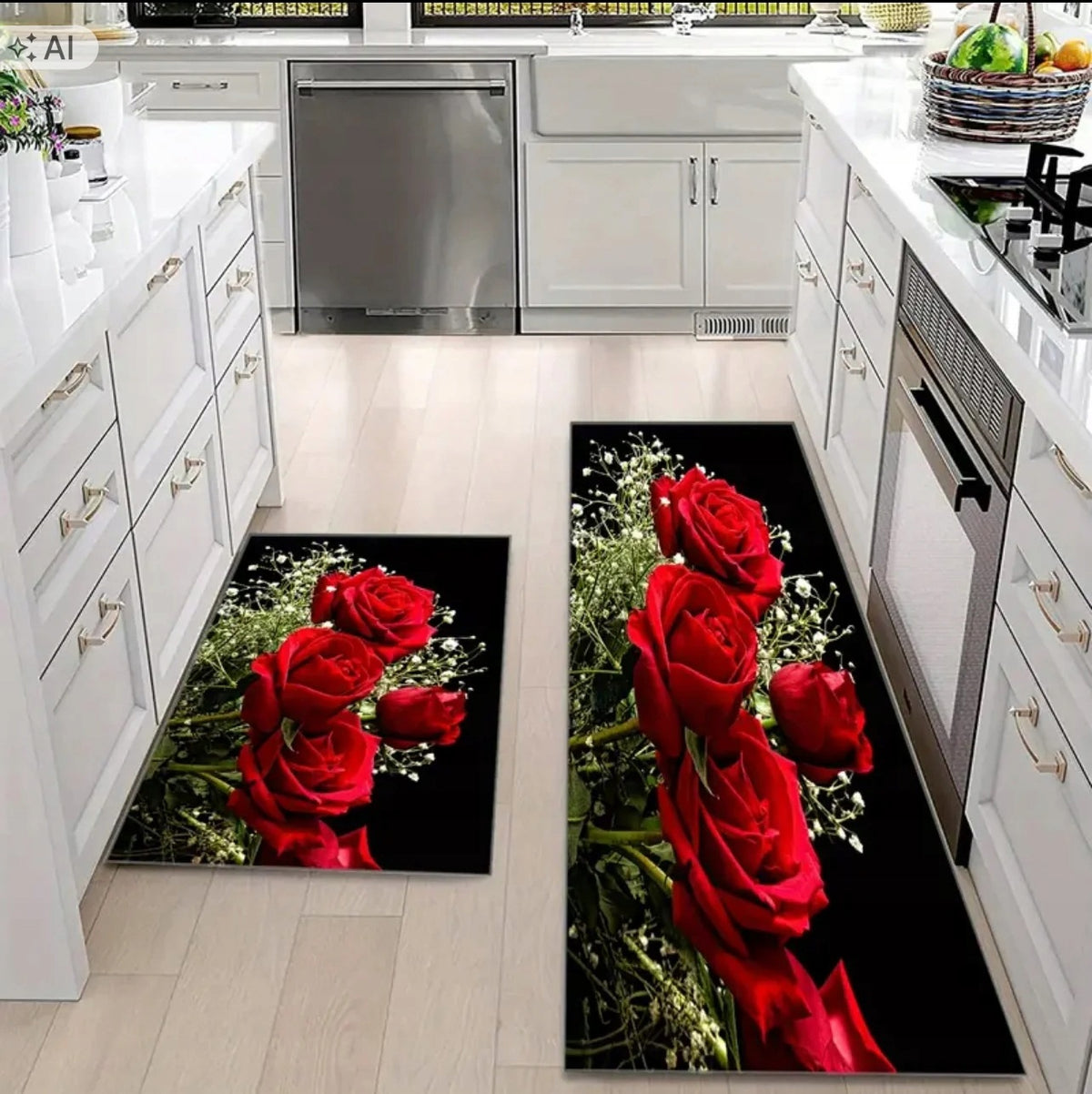 PAVEMENT for kitchen, non-slip ROSES 50x160 Manufacturer code DYWK_267 50X160