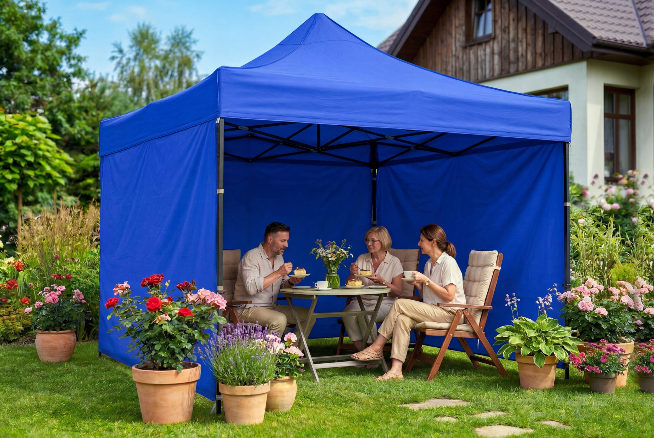 PAVILION GARDEN TENT COMMERCIAL CATERING EXPRESS PARTY 3x3M Manufacturer Pronett