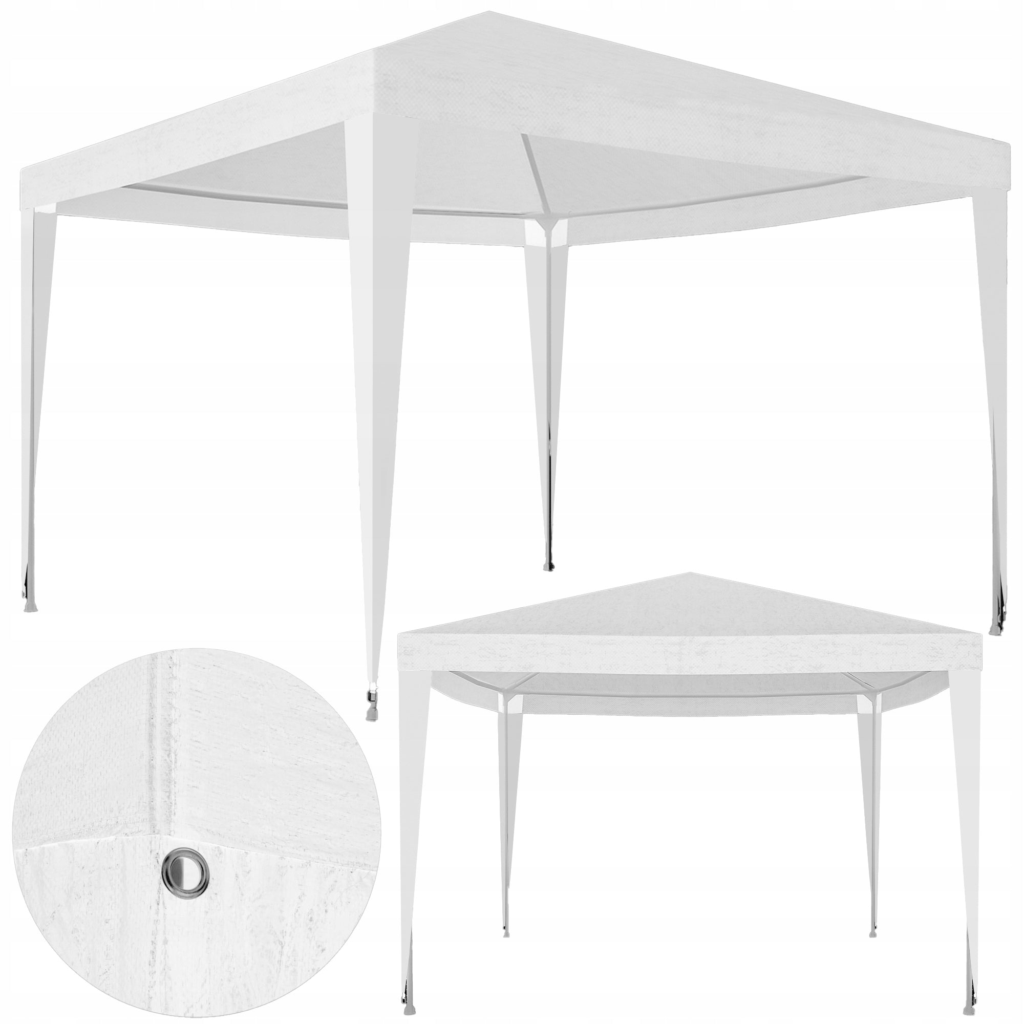 PAVILION GARDEN TENT COMMERCIAL CATERING PARTY FOR GARDEN 3x3M WHITE