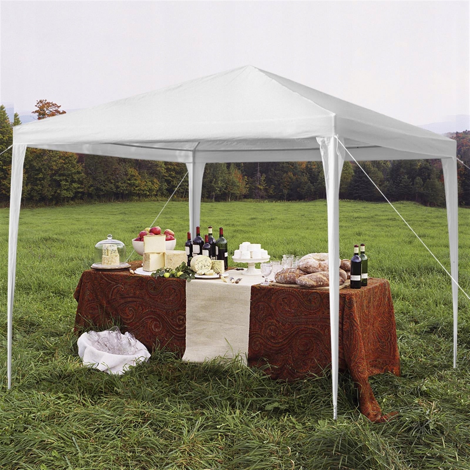 PAVILION GARDEN TRADE TENT 3x3m GREEN WHITE Length 3 m
