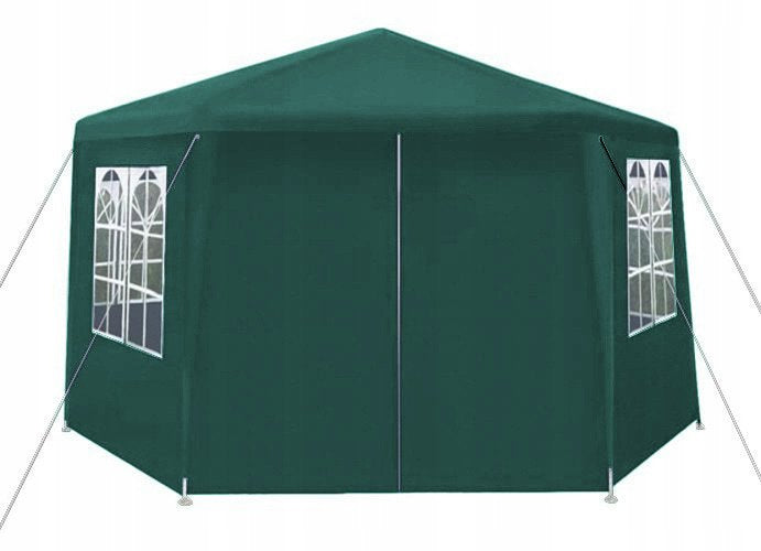 PAVILION GARDEN Tent GAZEBO 4x4 m Green 6 walls HEXAGON 2x2x2 Manufacturer Holla Garden