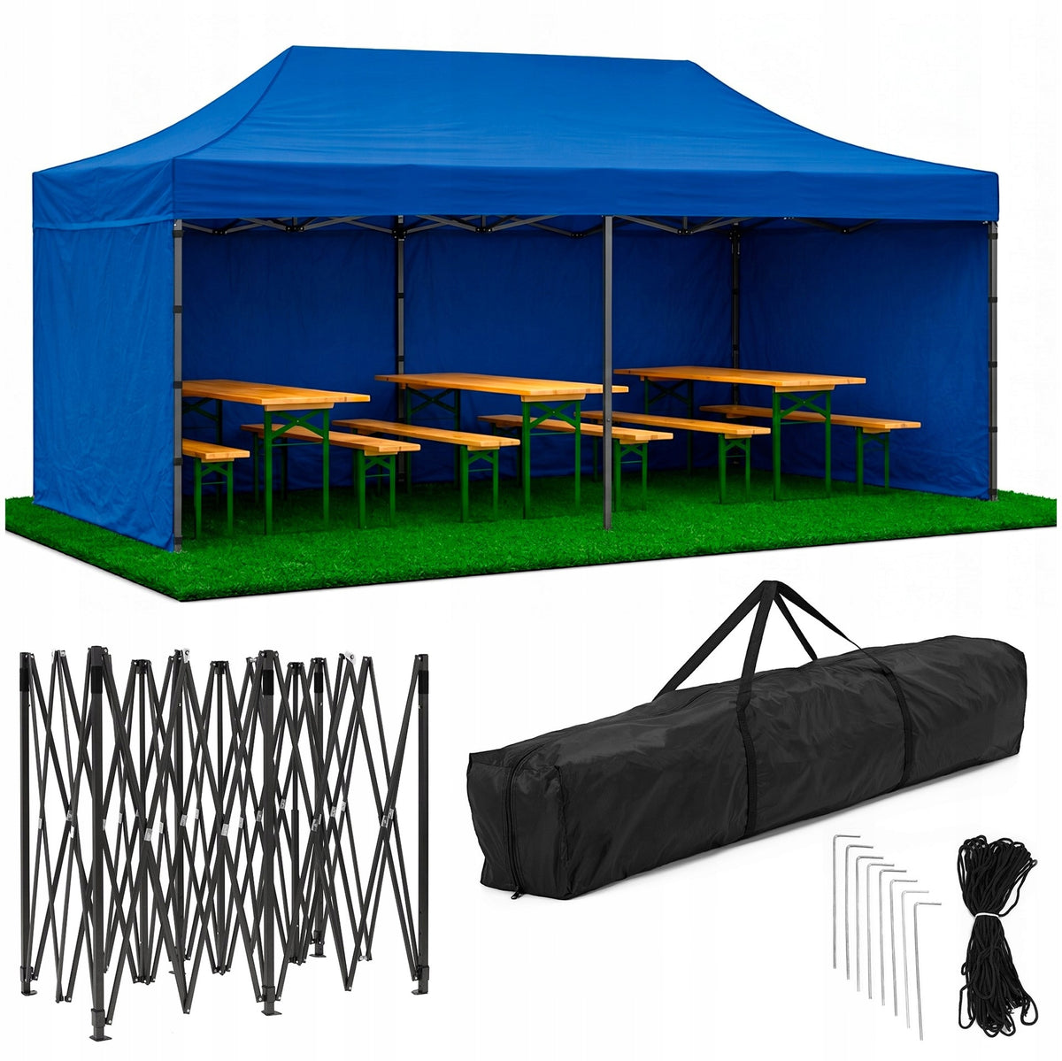 PAVILION TRADE TENT GARDEN MARKET EXPRESS CATERING 3x6 + BAG