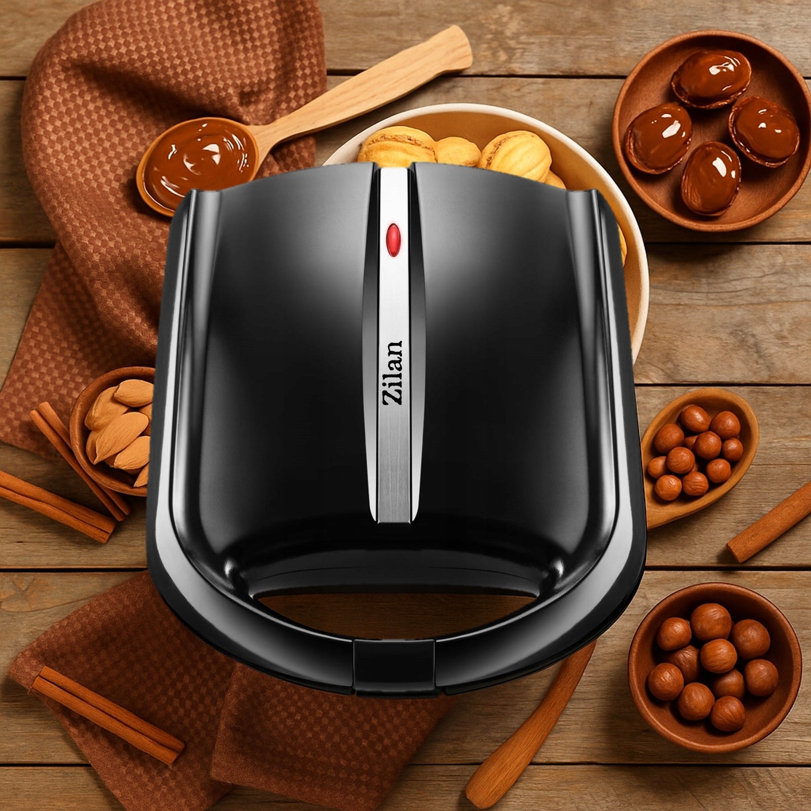 PEANUT TOASTER MOLD NONSTICK COOKIE COATING 24 PCS 1600W Packaging status original